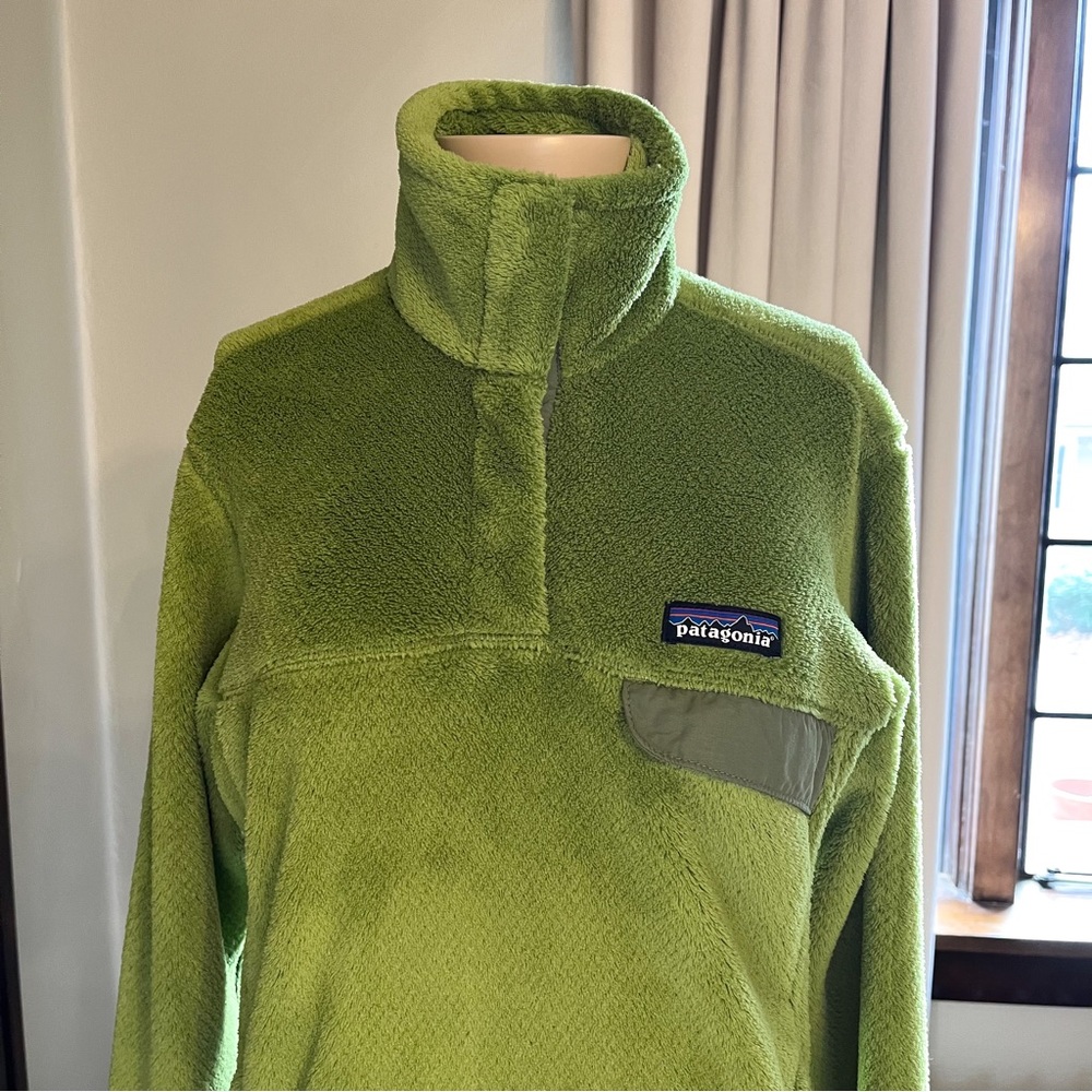 Patagonia Re-Tool Snap-T Fleece Pullover Jacket Supply Green Sz Medium - Picture 3 of 7